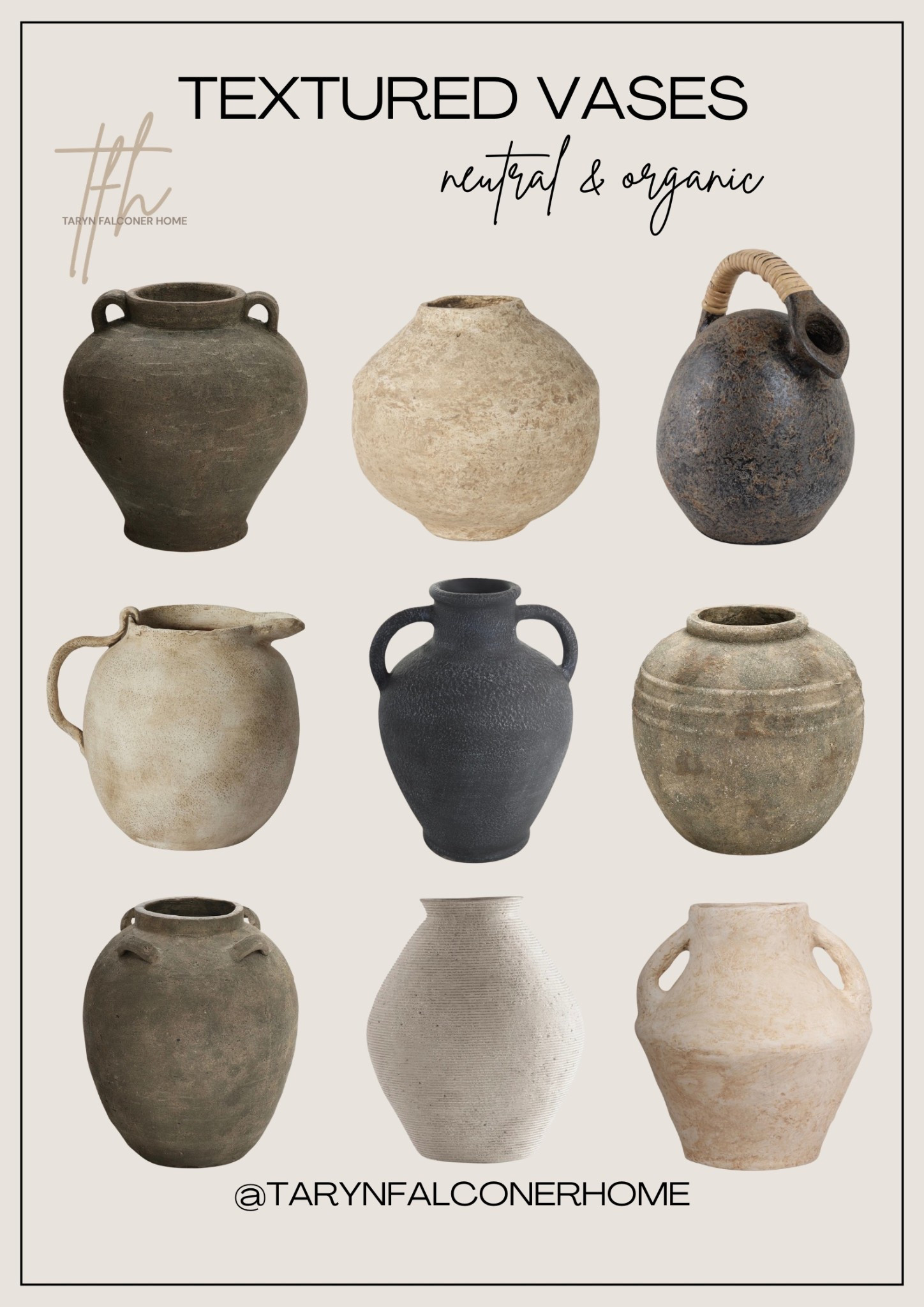 Neutral & organic textured vases👌🏼

#textured #vase #homedecor #neutralhome #organic #modern 

#LTKHome