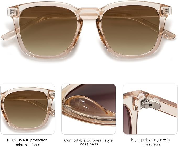 SOJOS Polarized Sunglasses for Women Men Classic Vintage Style Shades | Amazon (US)