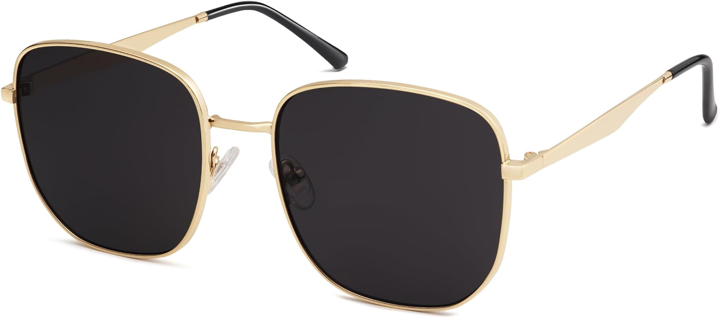 SOJOS Trendy Square Sunglasses for Women Men Retro Metal Frame Sun Glasses Classic Shades UV Prot... | Amazon (US)