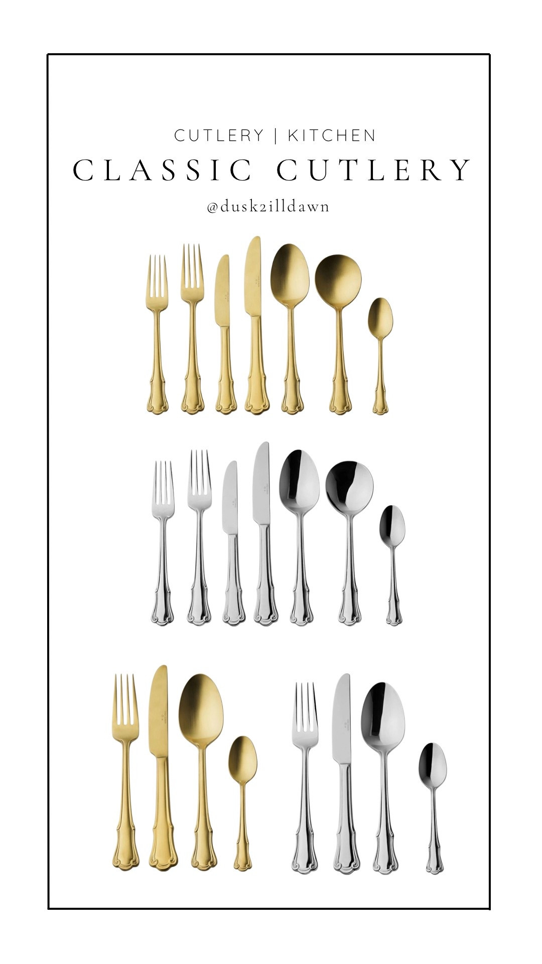 Classic cutlery 50% off 



#LTKhome #LTKsale #LTKaustralia