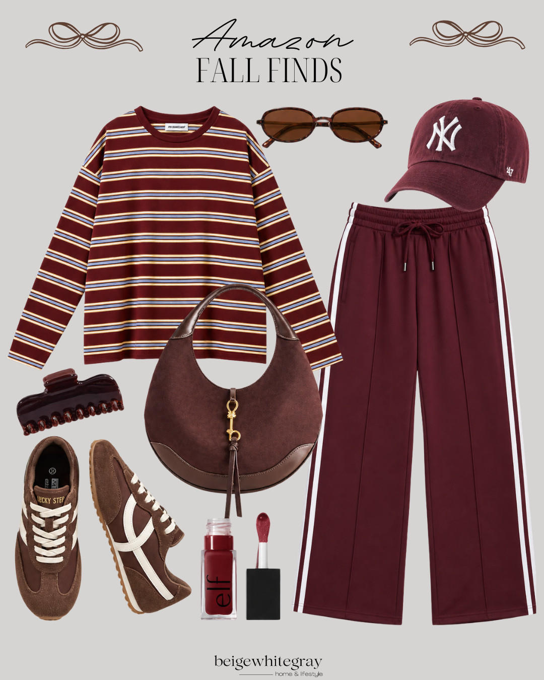 Cozy up with these comfy Amazon finds! From stylish sneakers to trendy track pants, these pieces are perfect for fall. #FallStyle #AmazonFinds