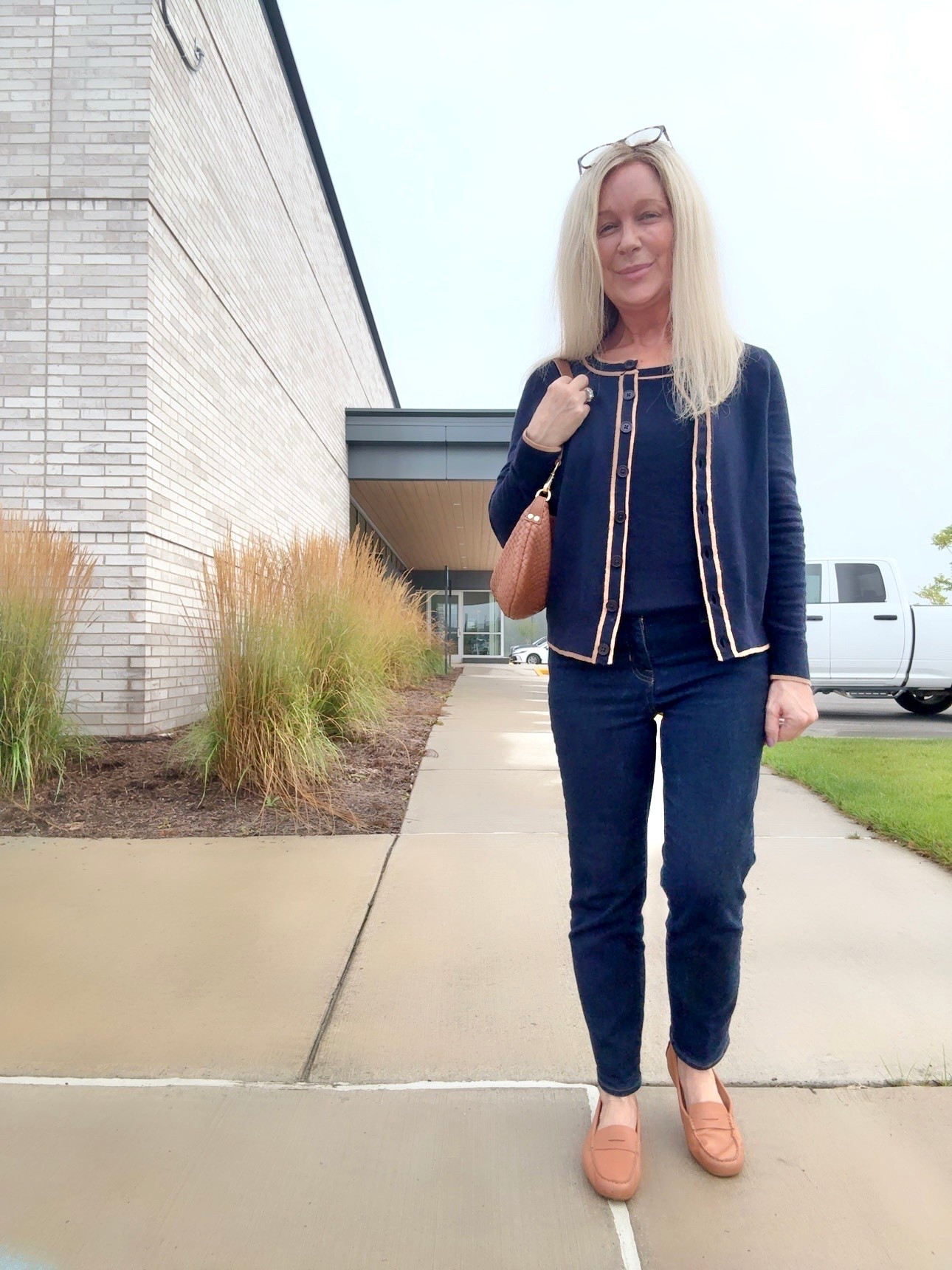 Comment PREPPY if you love this look! 🤎 Monday OOTD: no makeup me for a doc appt.

#LTKootd #LTKOver40 #LTKPetite