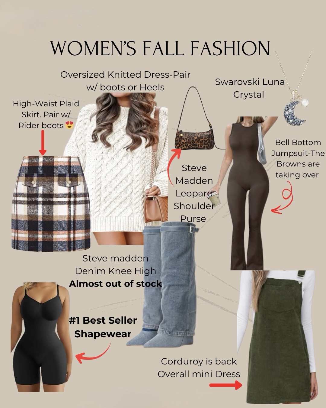 Fall neutrals, cozy layers, and Amazon finds that feel more expensive than they are 🍂✨
Rounded up my favorite fall looks, from elevated basics to statement pieces you’ll actually wear.
 Tap to shop each look & save for outfit inspo 🍁
 #AmazonFashion #FallStyle #OOTDInspo 


#LTKStyleTip #LTKMidsize #LTKSeasonal