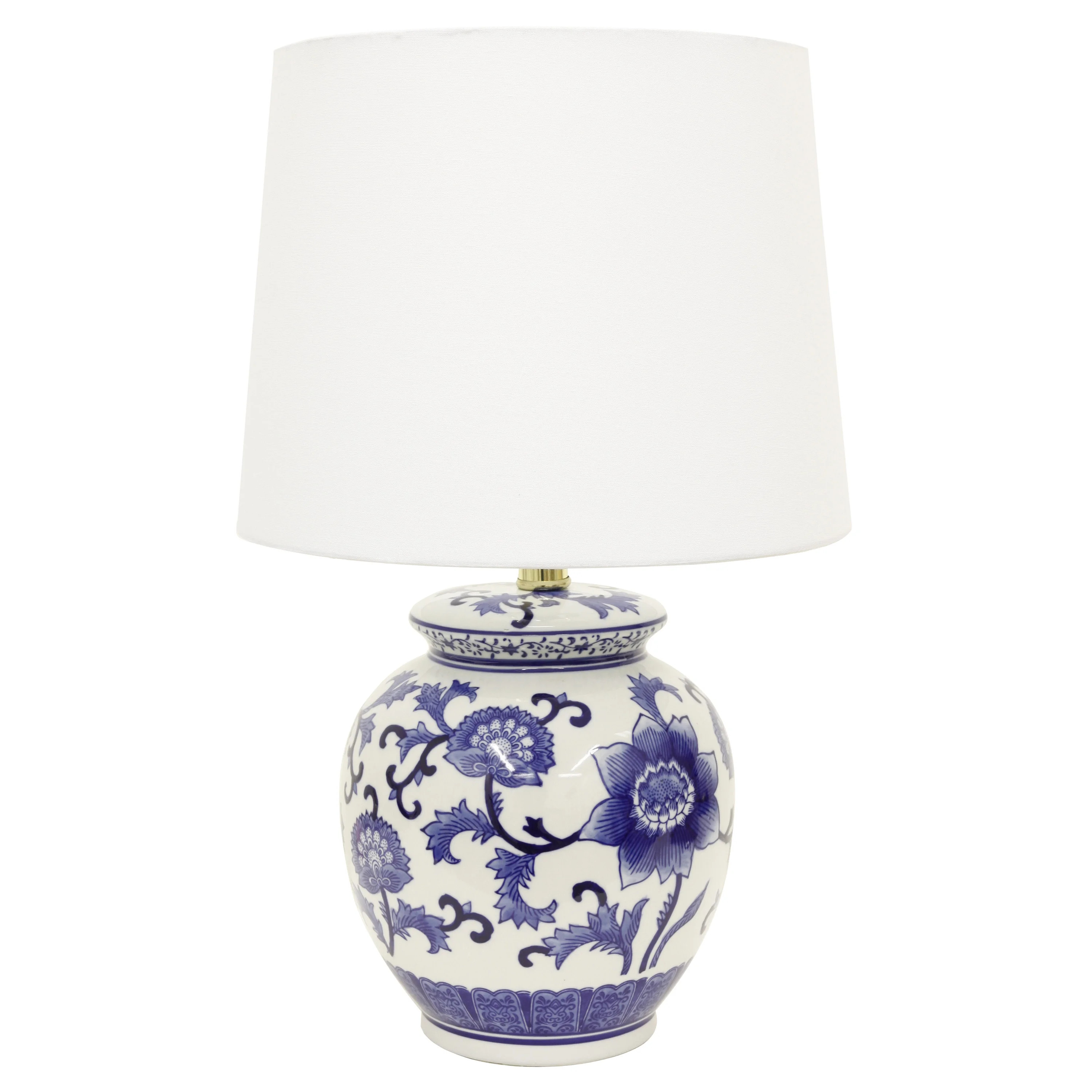 Blue and White Ceramic Table Lamp | Walmart (US)