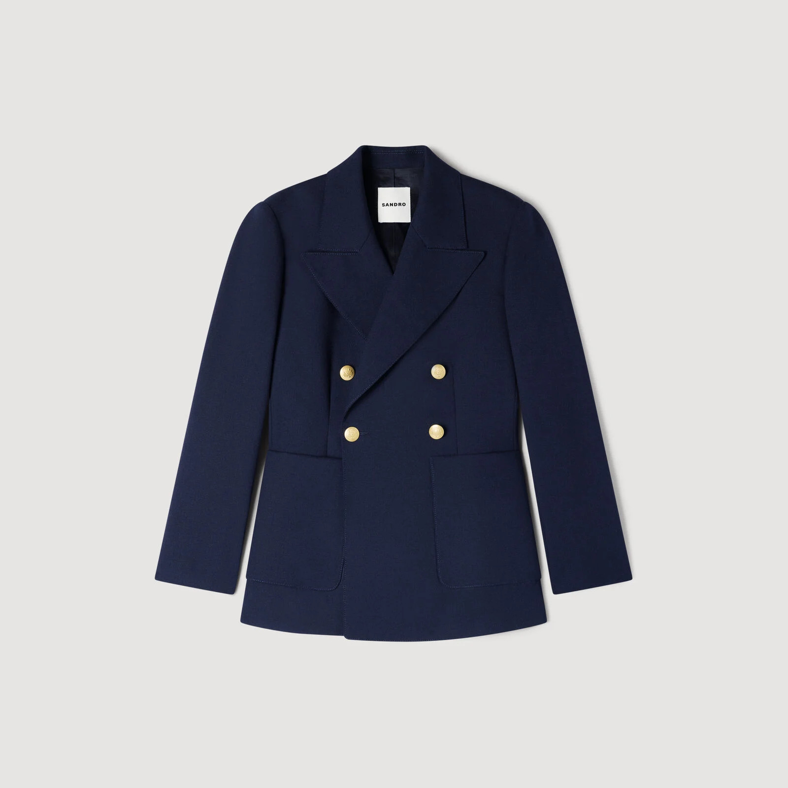 Slim-fit wool suit jacket | Sandro US | Sandro-Paris US