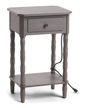 1 Drawer Side Table With Usb Port | TJ Maxx