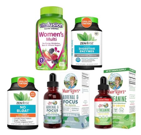 My daily vitamins and supplements - I have IBS and anxiety. These help keep me feeling good and are on the prime sale now!

#LTKfindsunder50 #LTKxPrime #LTKsalealert