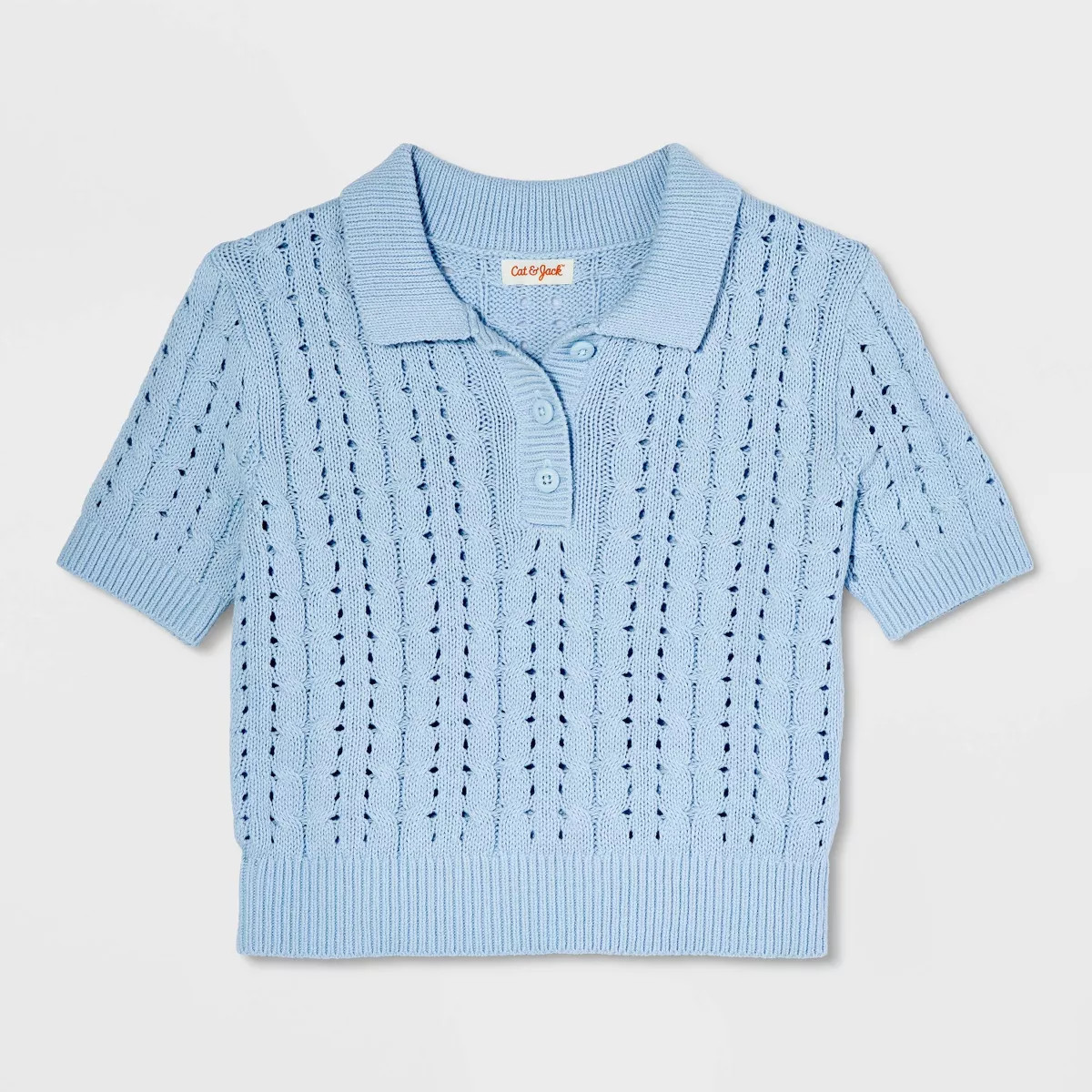 Girls' Short Sleeve Pullover Sweater - Cat & Jack™ Gold XL | Target