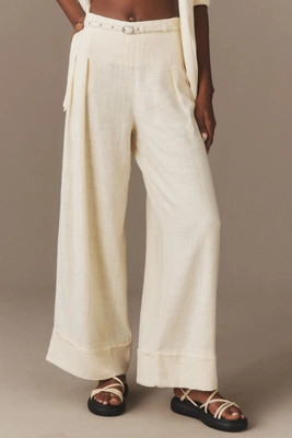 By Anthropologie Linen City Beach Trouser Pants | Anthropologie (US)
