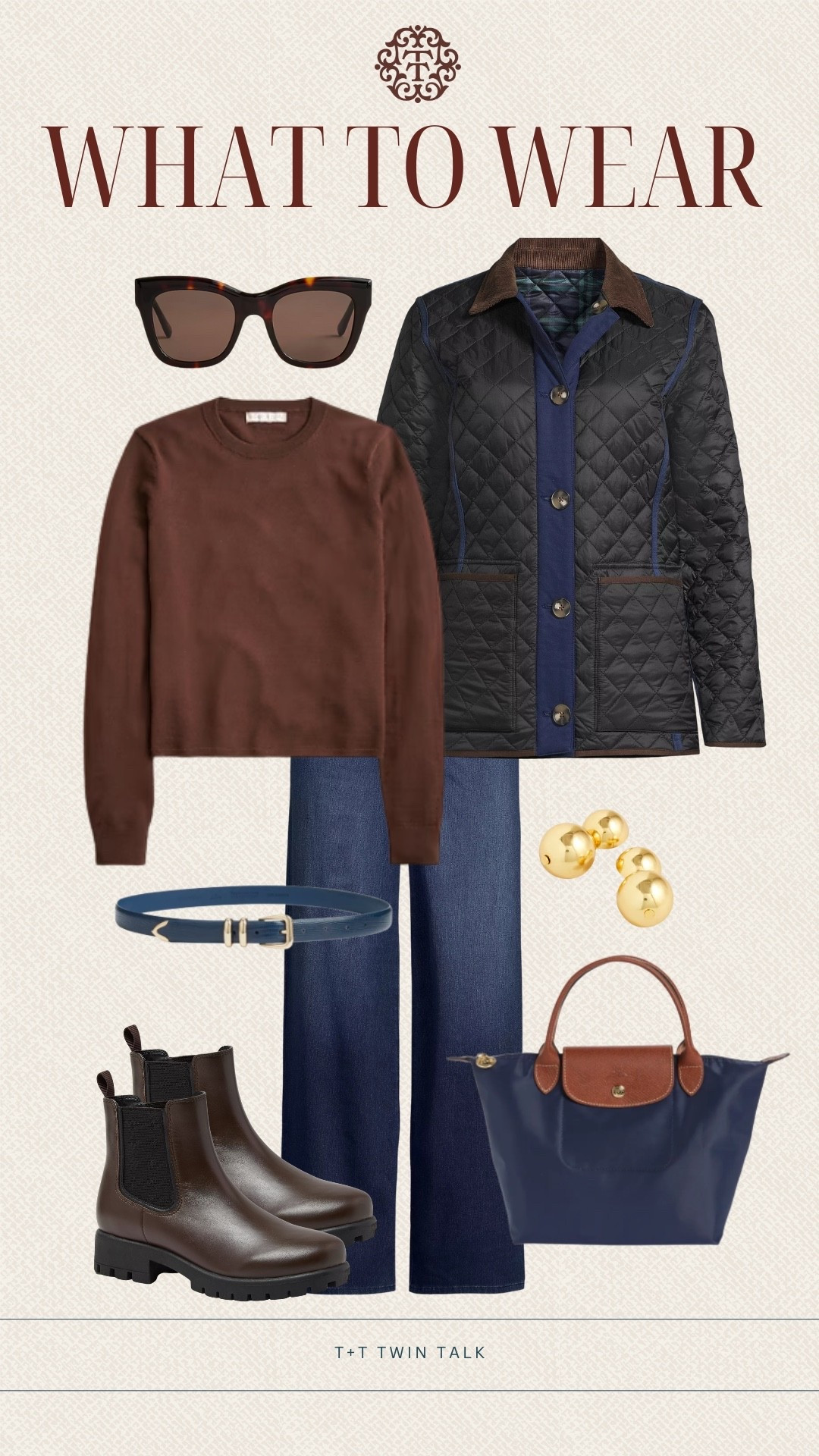 T+T, what to wear! This lands end jacket has been one of our favorite recent purchases. We would pair the look with dark wash denim, a J.Crew brown long sleeve, and lands end boots. Style the outfit with sunglasses, gold earrings, and a navy leather belt to complete the look. 

#LTKMidsize #LTKSeasonal #LTKOver40