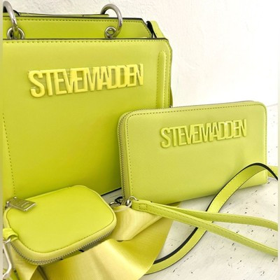 Steve Madden Bevelyn Crossbody Bag/Purse Zip Wallet - Lemon Green/Yellow-NEW!  | eBay | eBay US
