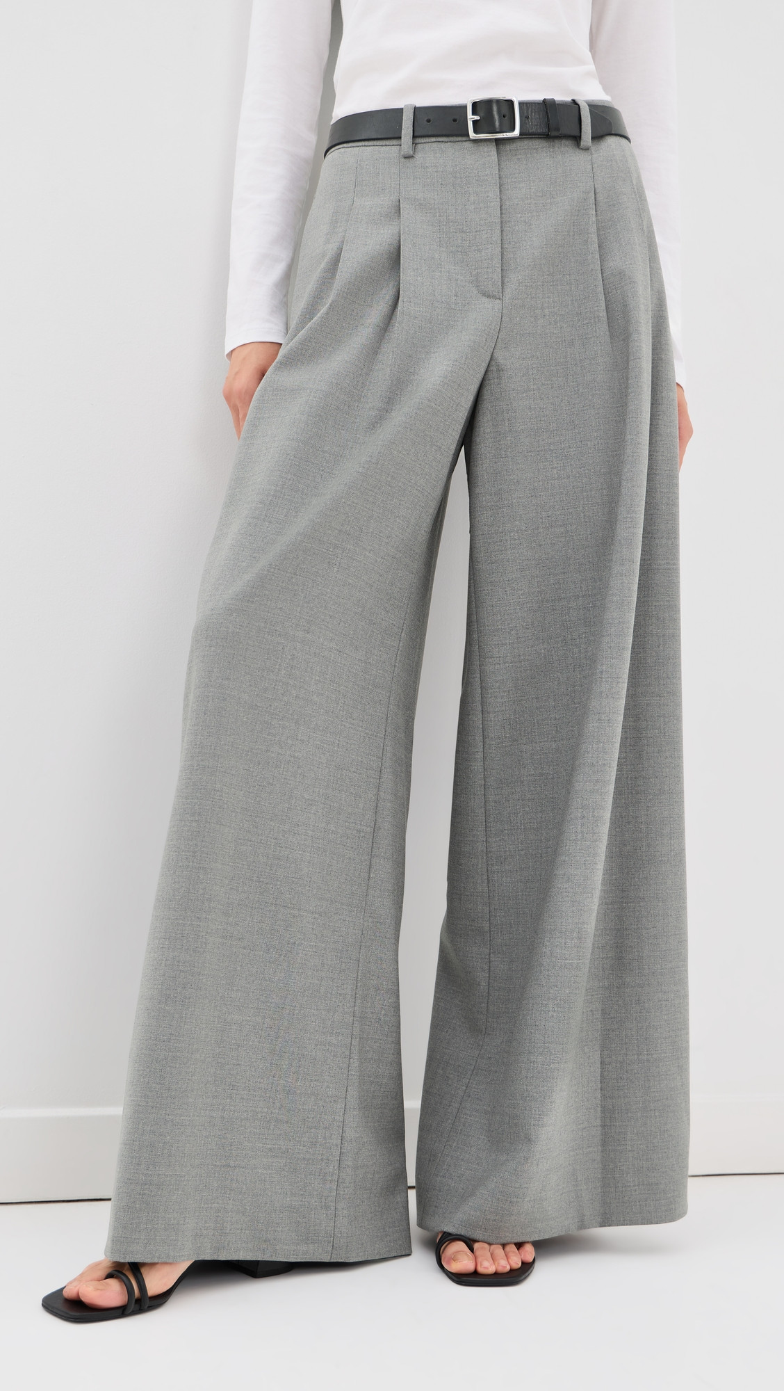 TWP Avery Trousers Medium Heather Grey 4 | Shopbop