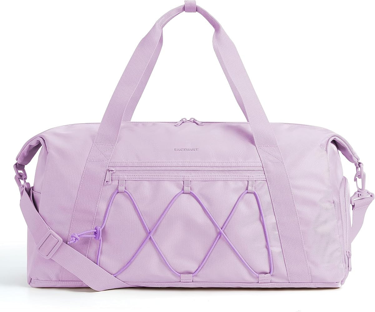 BAGSMART Gym Bags for Women Men, Sports Duffle Bag, Lightweight Weekender Duffel Bag With Shoe Co... | Amazon (US)