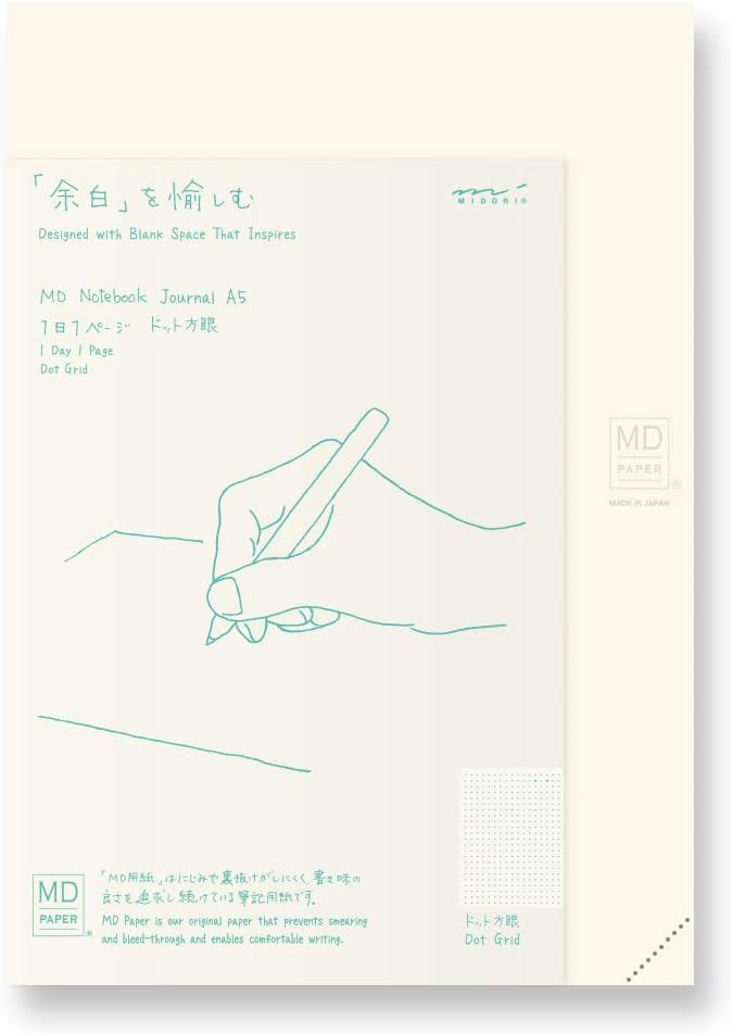 Midori 15264006 MD Notebook, Journal, A5, 1 Page Per Day, Dot Grid | Amazon (US)