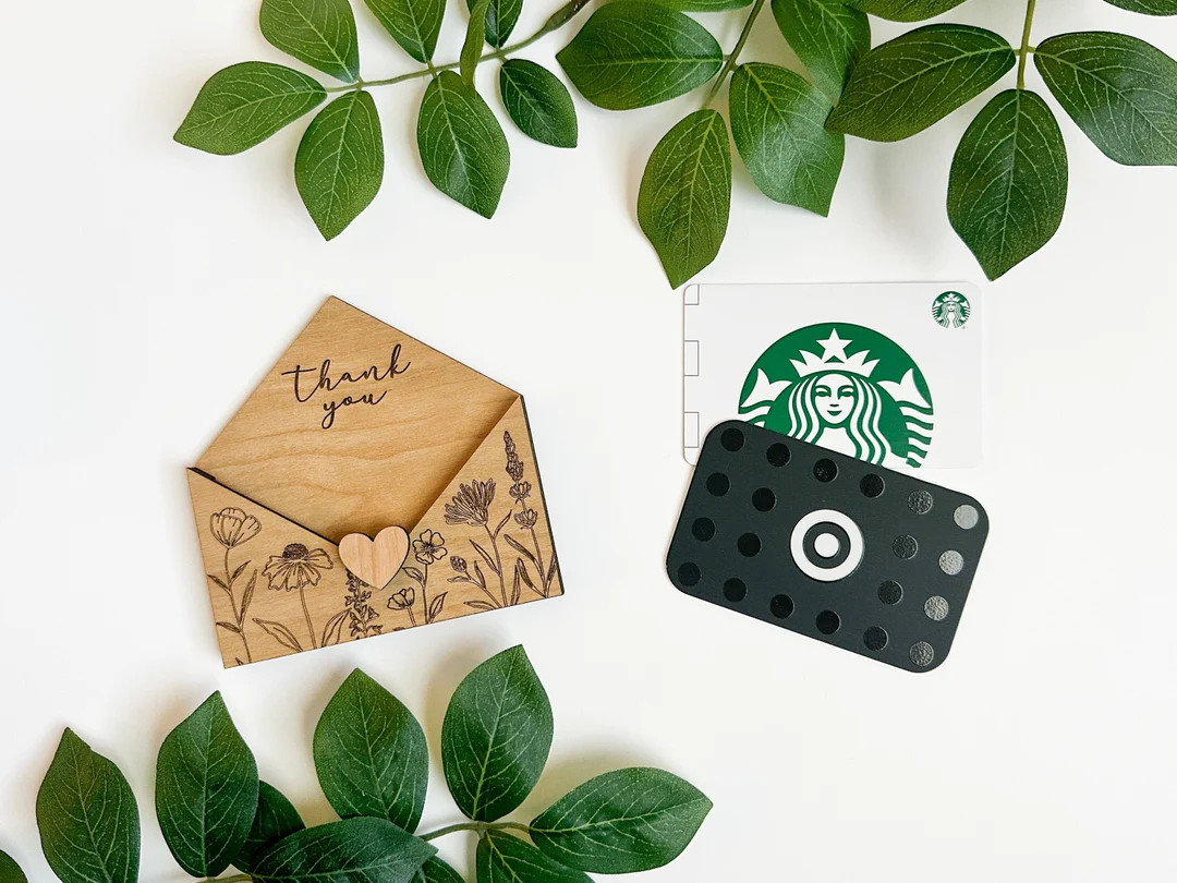 Gift Card Holder Teacher Appreciation Gift Wooden Card Holder Thank You Gift Coworker Nurse Educa... | Etsy (US)