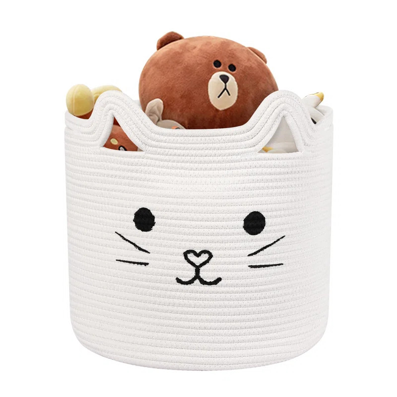 Cat-Shaped Fabric Basket | Wayfair North America