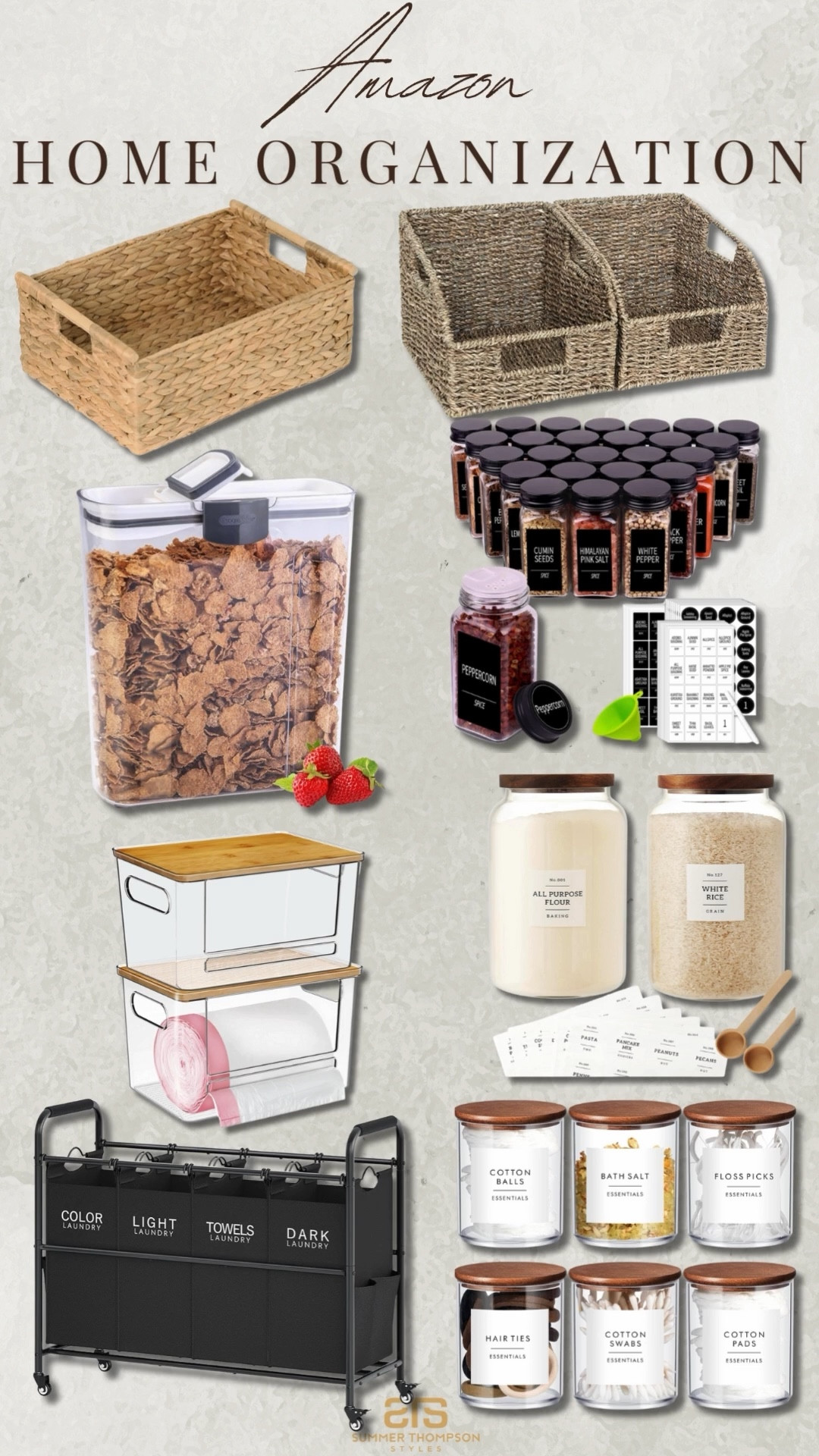 So excited to be sharing some of my home organization finds! 

Baskets. Canisters. Home organization. Trending. Best sellers. New year. Spice jars. Trash bag storage. Must haves  

#LTKSeasonal #LTKFindsUnder100 #LTKHome