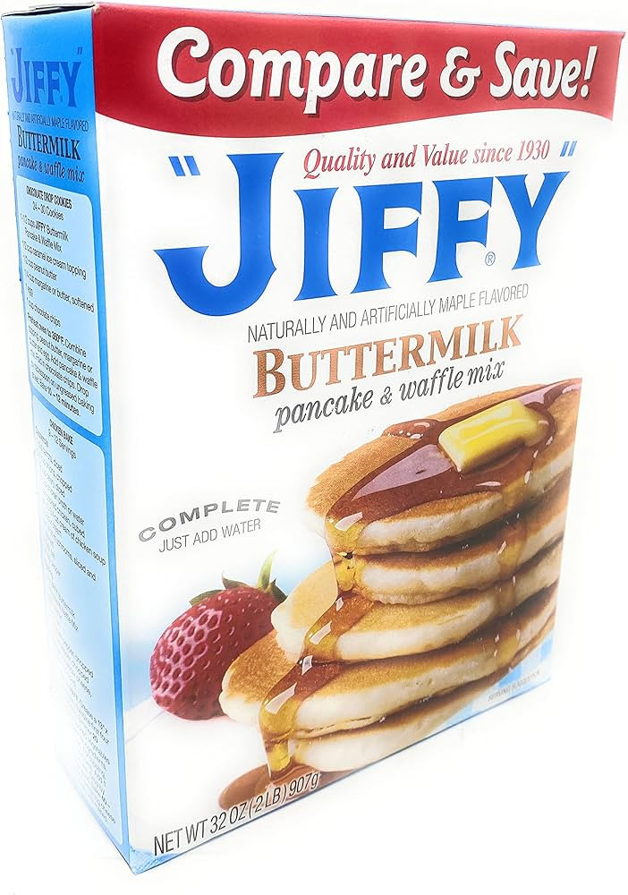 Jiffy Buttermilk Pancake & Waffle Mix 32oz - 1 box | Amazon (US)