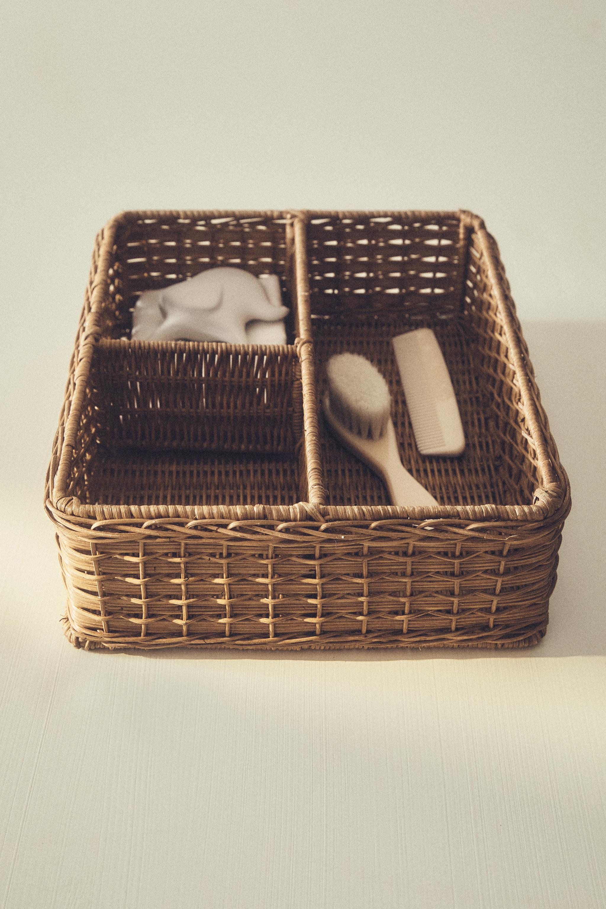 CHILDREN'S RATTAN ORGANIZER BASKET | Zara US