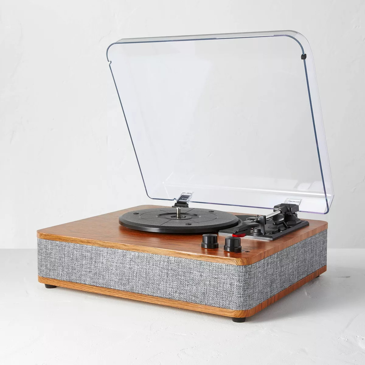3-Speed Record Player Brown/Gray - Hearth & Hand™ with Magnolia | Target