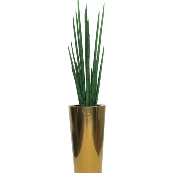 92'' Faux Snake Plant (Sansevieria) Plant in Metal Planter | Wayfair North America