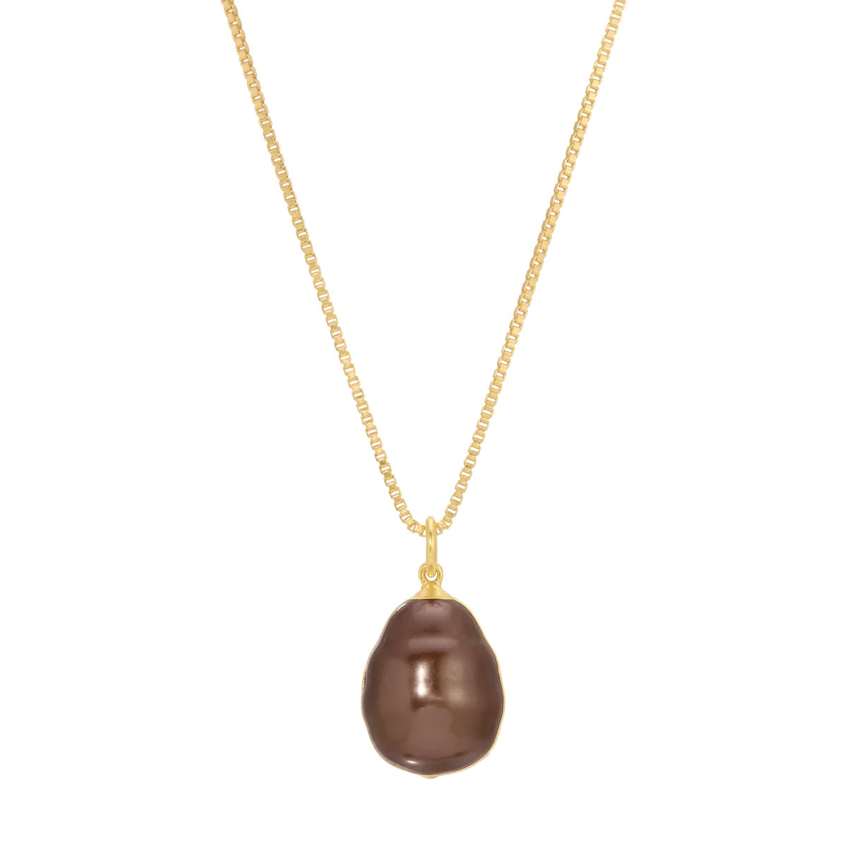 The Pearl Necklace - Chocolate | Erin Fader Jewelry Design