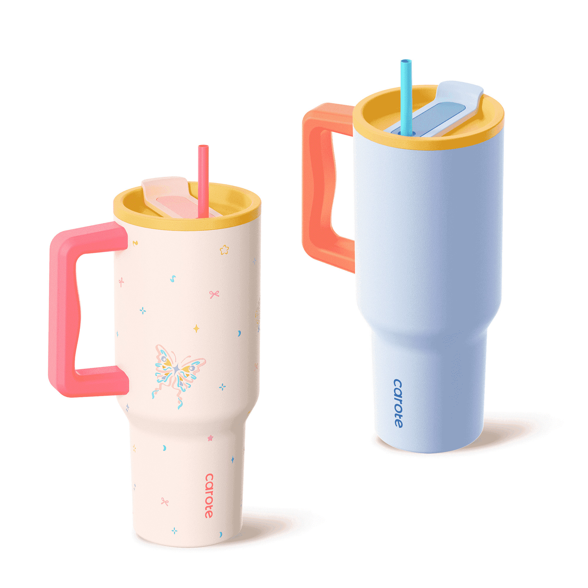 Carote 2pcs Heart Paradise Insulated Stainless Steel Tumbler and Water Bottle Set with Straw and ... | Walmart (US)