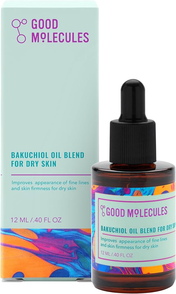Good Molecules Bakuchiol Oil For Dry Sky - Ultra Hydrating Natural Blend with Bakuchiol and Roseh... | Amazon (US)