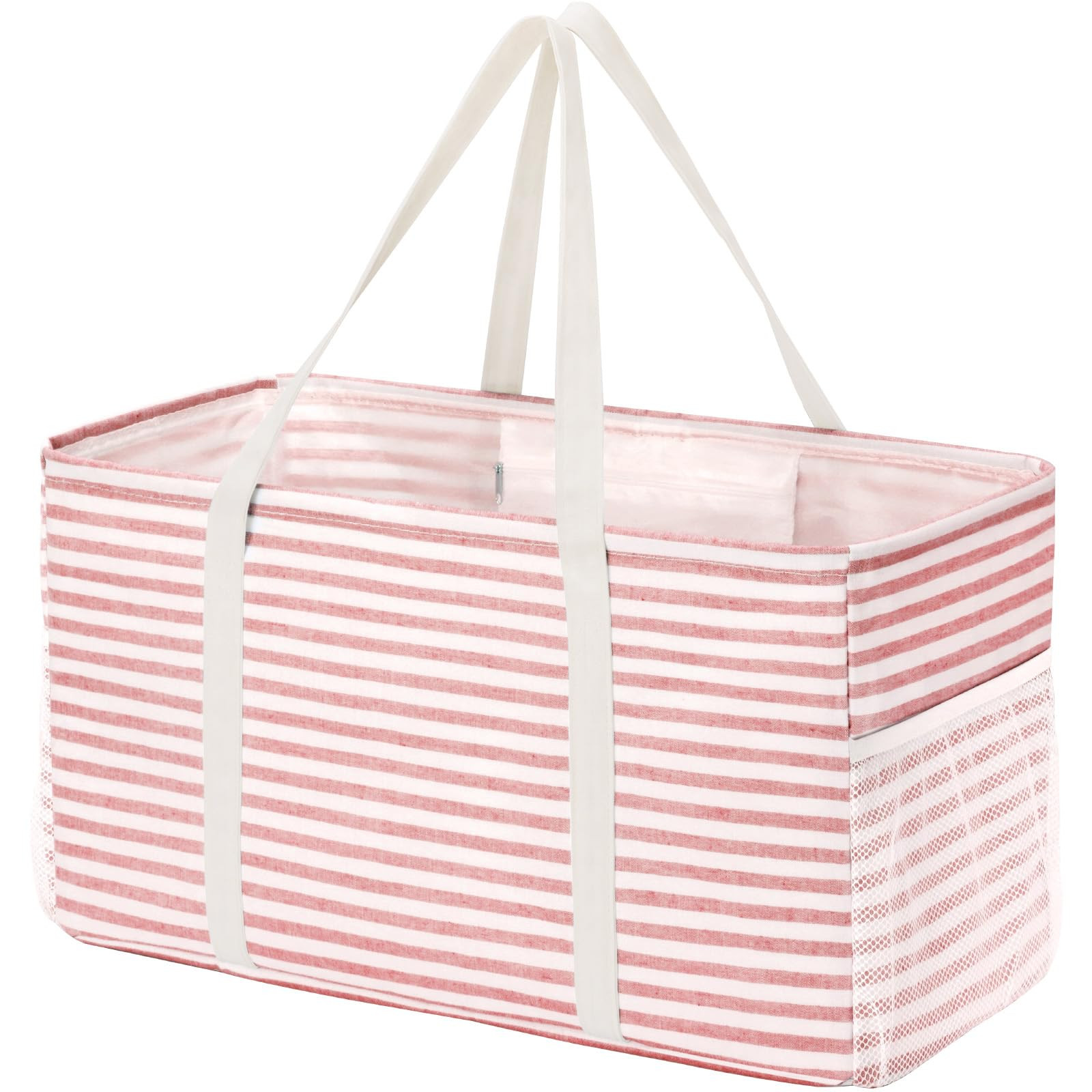 Lifewit Extra Large Tote Bag, Reusable Grocery Bags with Metal Wire Frame and Handles, Standing U... | Amazon (US)
