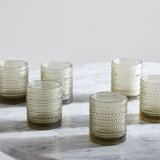Jupiter Beaded Short Drinking Glasses (Set of 6) | West Elm (US)