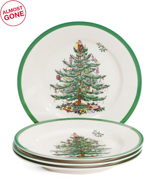 4pk 8in Christmas Salad Plates | TJ Maxx