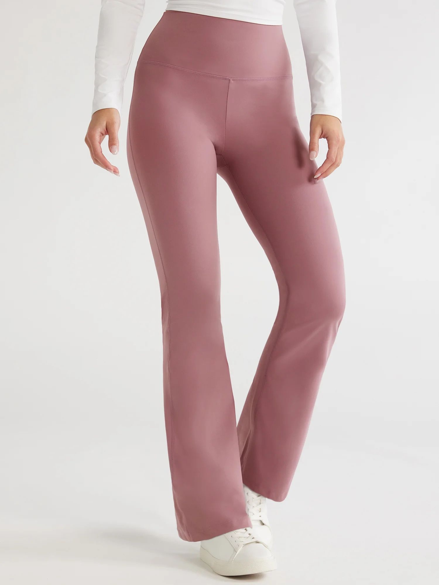 Sofia Active Women's High Waist Studio Fit and Flare Pants, 31" Inseam, Sizes XS-2XL | Walmart (US)