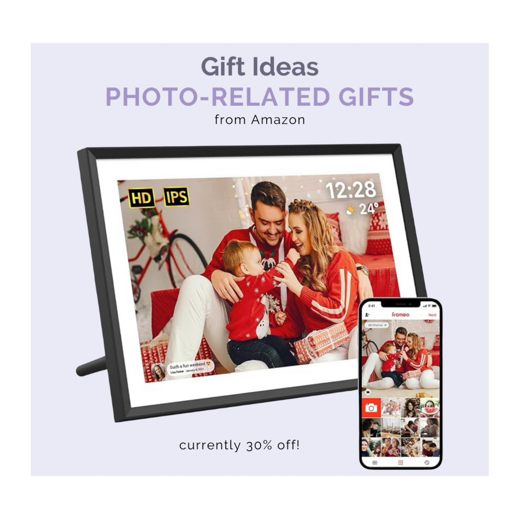 Personalized gifts for the best gifts! This digital frame is a perfect gift for her and him! 

#LTKHoliday #LTKSeasonal #LTKGiftGuide