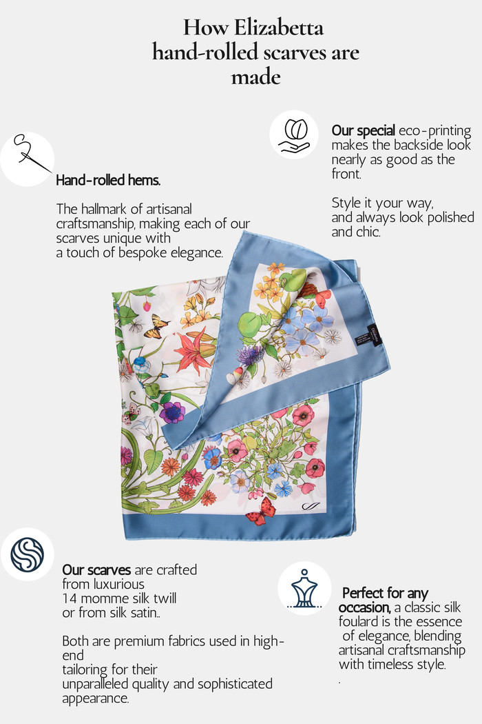 Garden of Dreams - Hand Rolled Silk Foulard for Women | Nordstrom