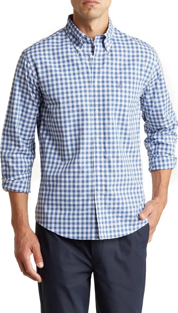 Brooks Brothers Sport Fit Plaid Long Sleeve Yarn Dye Cotton Button-Down Shirt | Nordstromrack | Nordstrom Rack