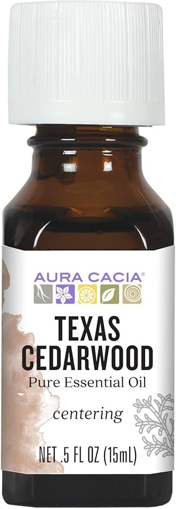 Aura Cacia Texas Cedarwood Essential Oil, 100% Pure Juniperus Mexicana Oil - Grounding Aromathera... | Amazon (US)