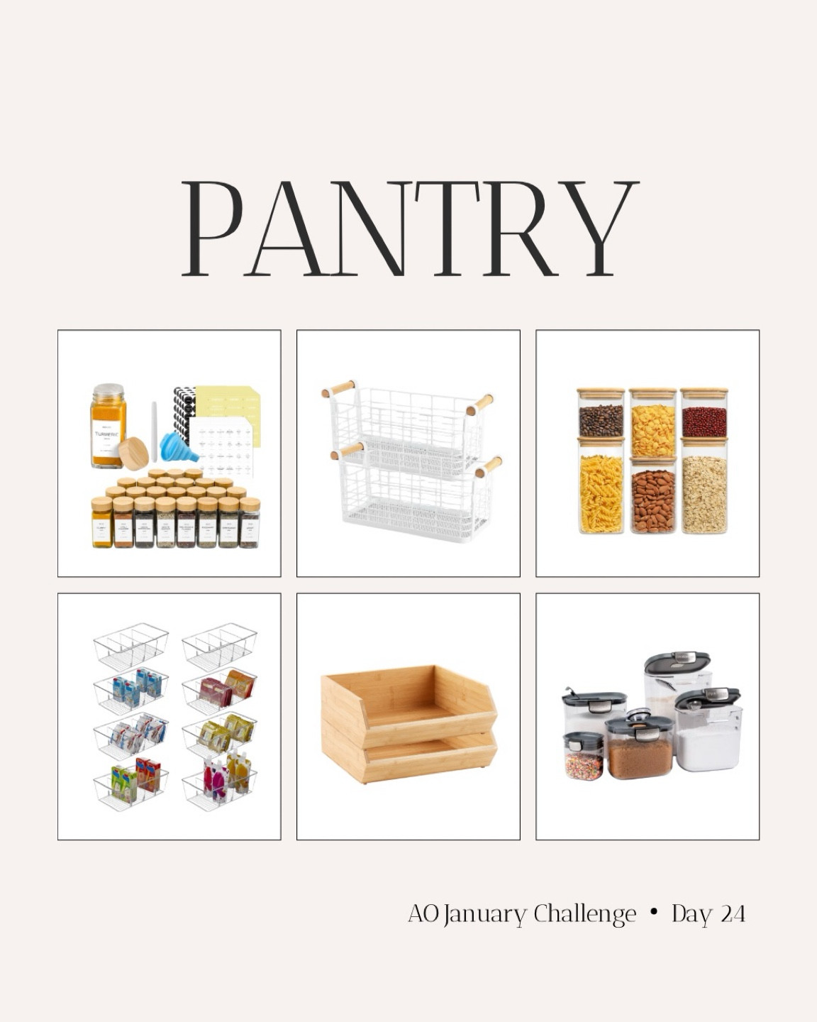 🥫PANTRY! Day 24 of the #aullorganizedchallenge.

🔝 Start at the top of your pantry and work your way down.

Remove anything that is

• expired
• not getting eaten
• that gives you the heebie-jeebies

👀 Take a look at the items you don’t want:

• Good and unopened? donate! 📦
• Are they expired and gross? 🗑️

🙌🏼That’s it! That’s the decluttering challenge for today.

💪🏼 However….if you’re really feeling motivated and want to organize here’s how I start every project:

1. Empty the entire thing
2. Categories (pasta/chips/sauces/cereals/bars/treats etc)
3. Put it back together!

• use containers you have around the house to corral items, or check out today’s stories and product post for a few fab products/inspiration!

☀️ I do A LOT of pantries. Scroll through the feed, or check out @aullorganized on the LTK app to shop any past projects!

#LTKStyleTip #LTKHome #LTKFamily