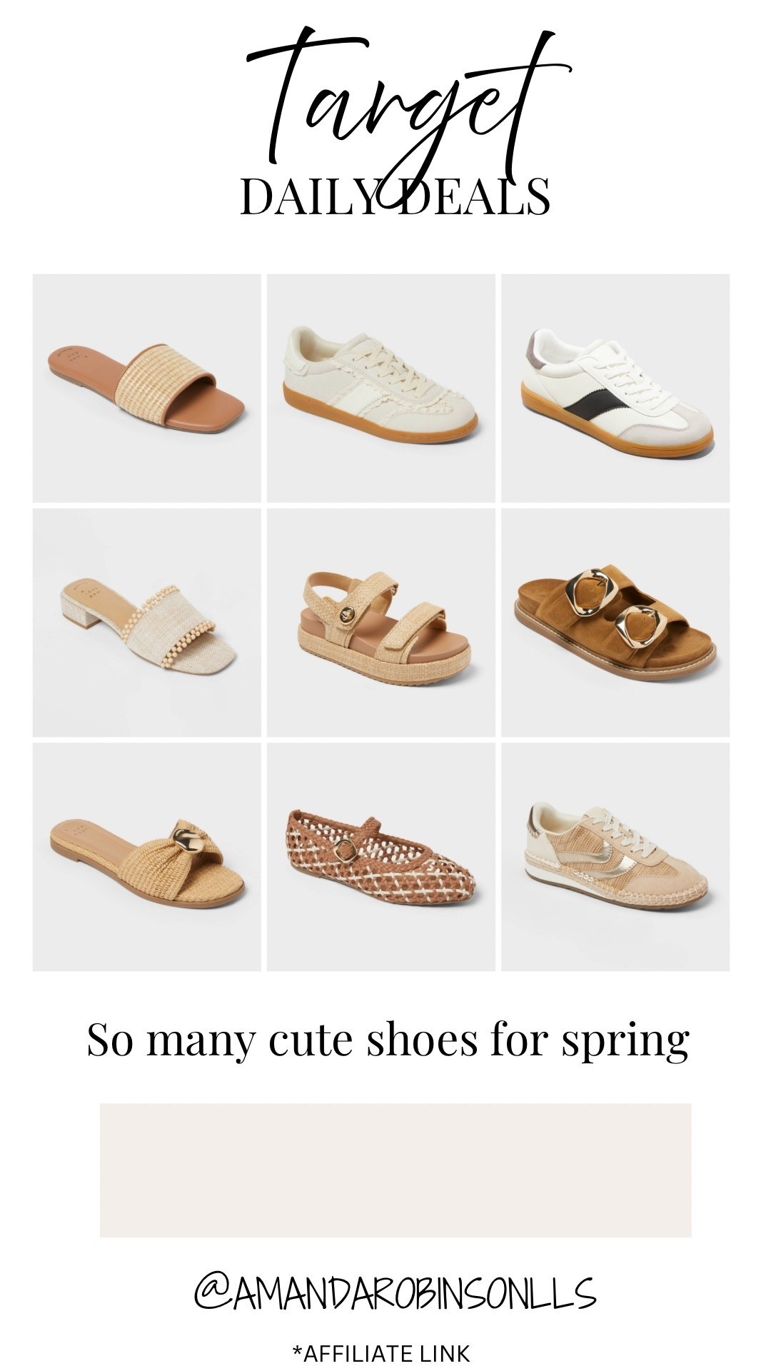 Target daily finds 
Shoes for spring 

#LTKSaleAlert