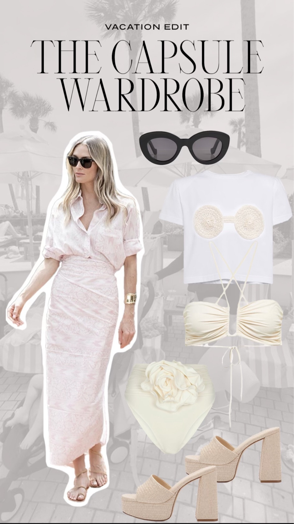 The perfect fun, but versatile pieces for your capsule wardrobe. Linked the blue Julia Zamora pareo, but check back soon for when the pink comes out!