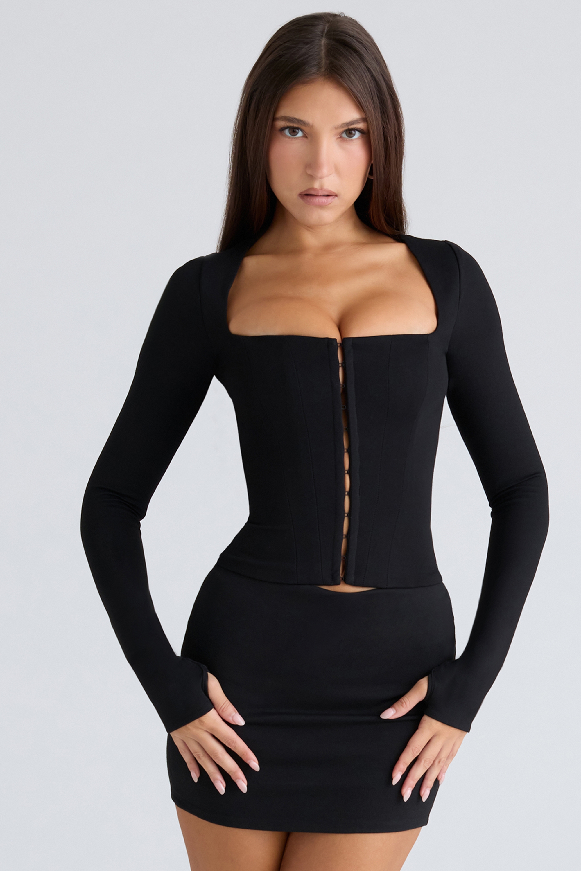 black corset top | House of CB