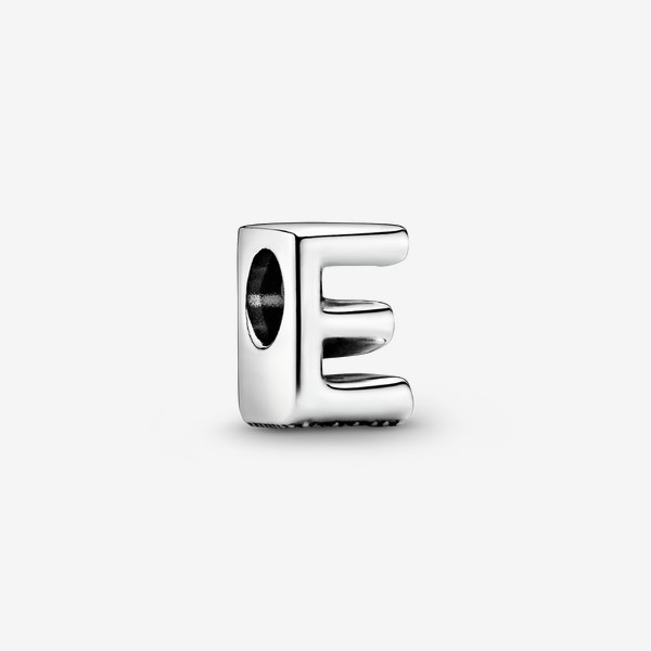 Pandora Letter E Alphabet Charm - Sterling silver | Pandora US