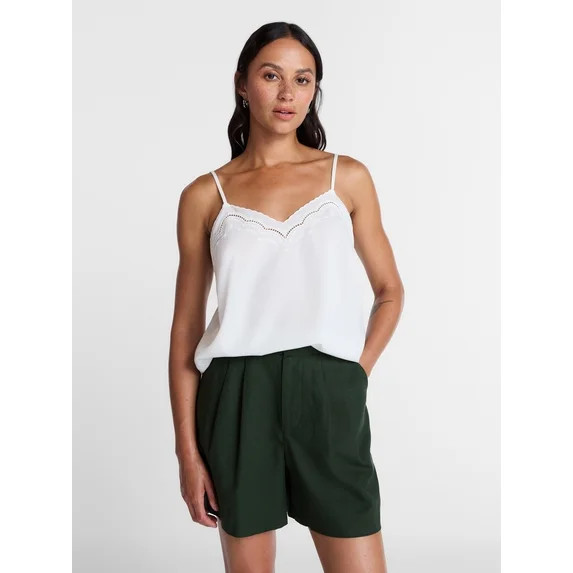 Time and Tru Embroidered Cami, Size XS-XXXL | Walmart (US)