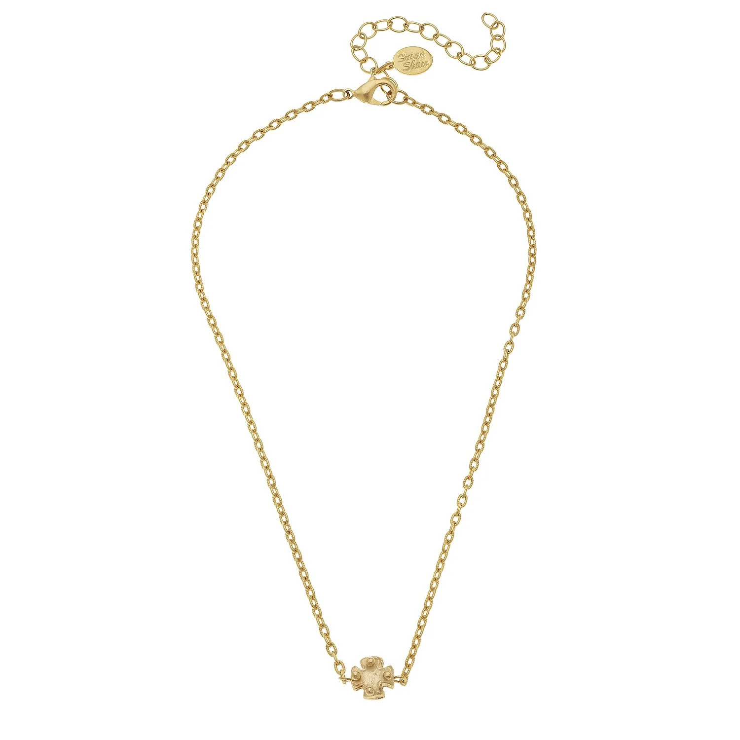 Dainty Maltese Cross Necklace | Susan Shaw