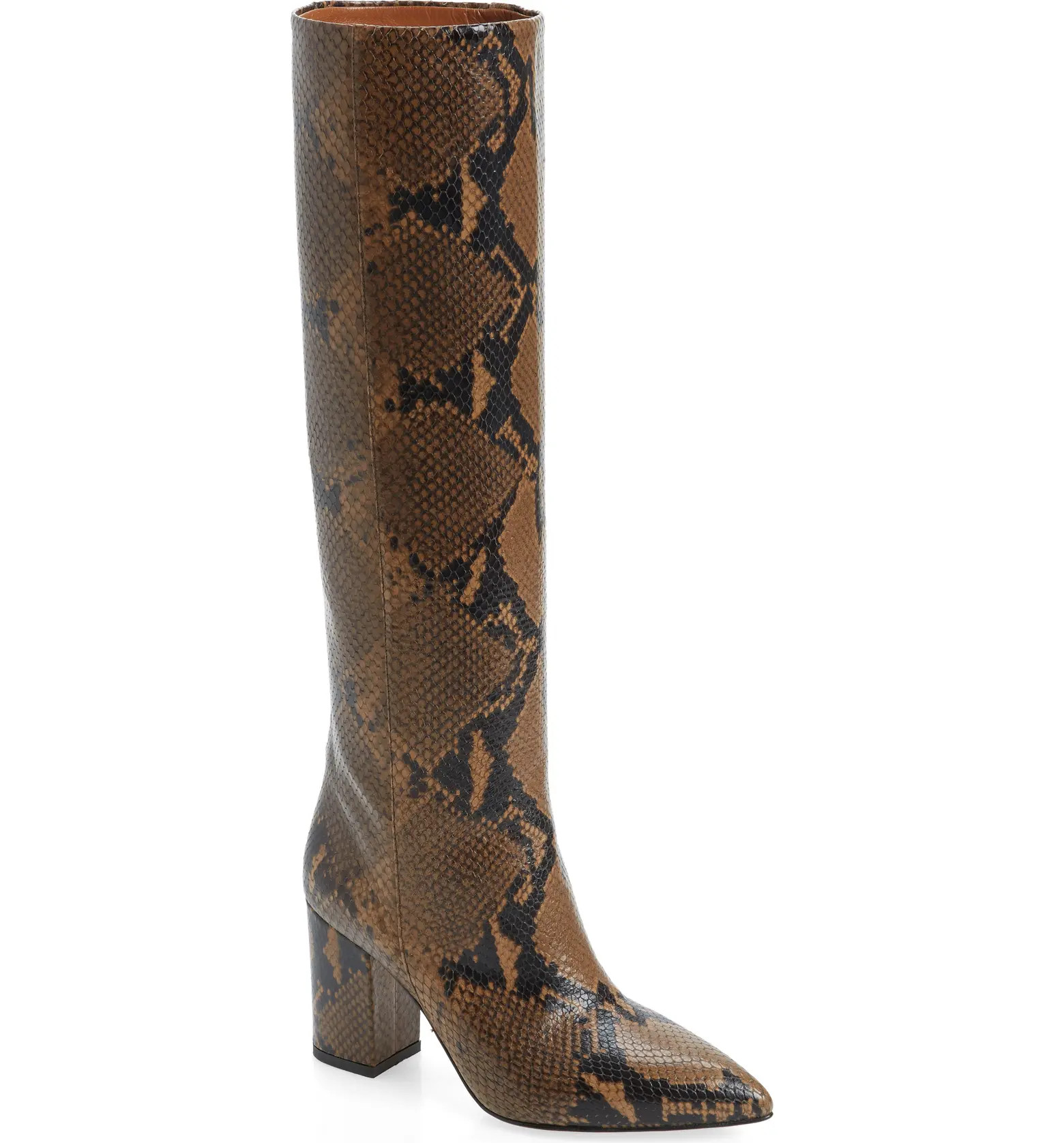 Python Embossed Knee High Boots | Nordstrom