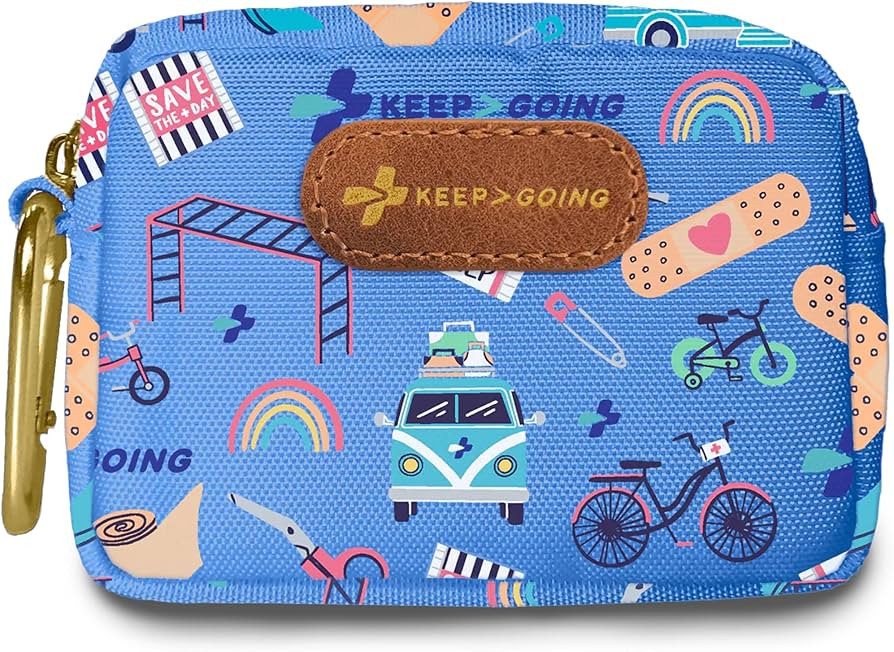 KeepGoing Small Mini Travel First Aid Kit Kids – 60 Pc. for Purse, Diaper Bag, & Backpack with ... | Amazon (US)