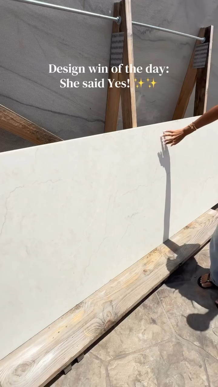 Seeing my client confidently say “yes” is one of the best parts of the design process. Now it’s time to bring the rest of the vision to life! 🤍✨
@nnatalieaguilarr @natalientheaguilars 

#QuartzCountertops #Design #Nubiahome #Remodel #theaguilars