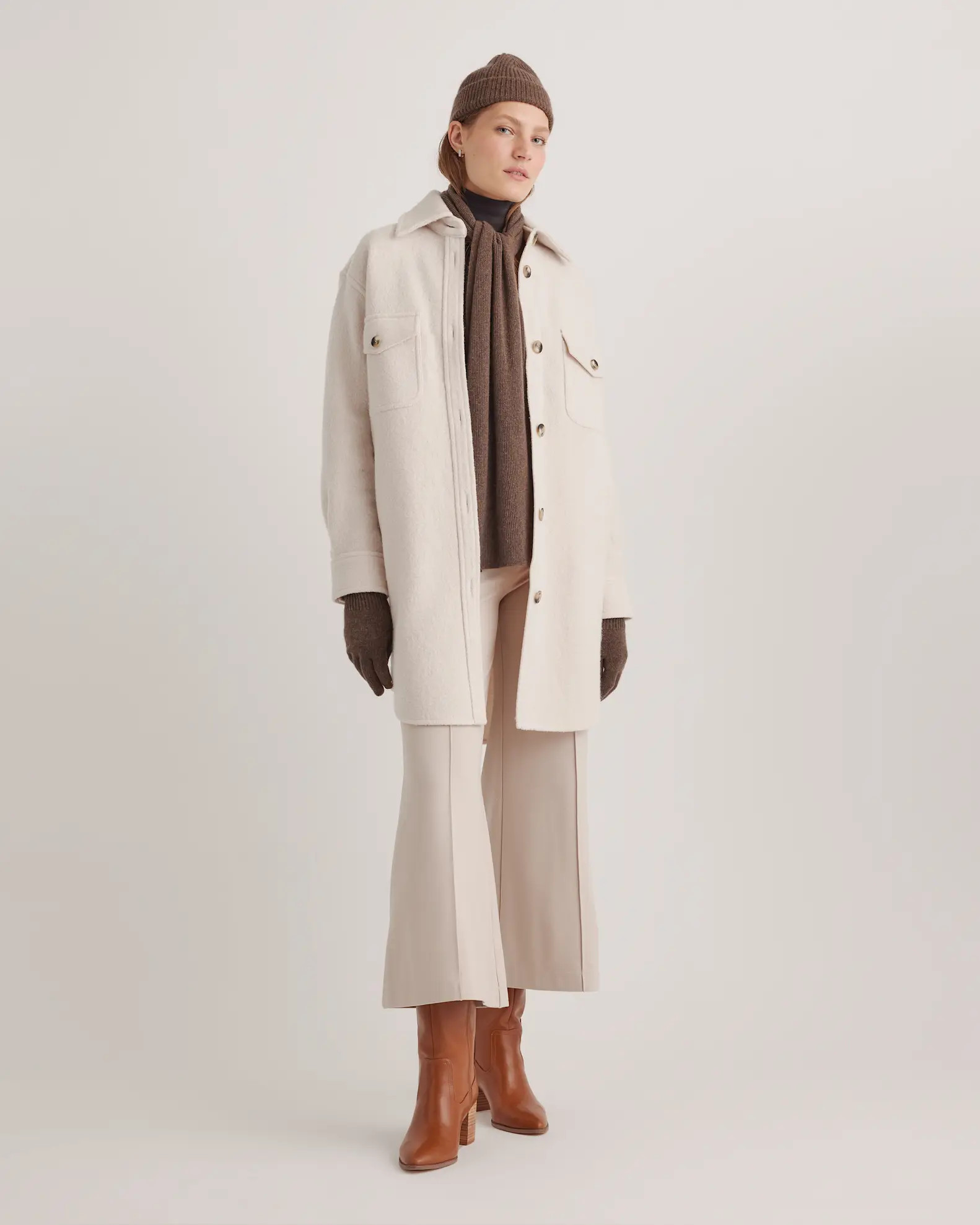 Cashmere Gloves | Quince in Brown | Quince