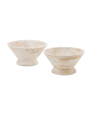 Set Of 2 Light Wash Wood Serving Bowls | Kitchen & Dining Room | Marshalls | Marshalls