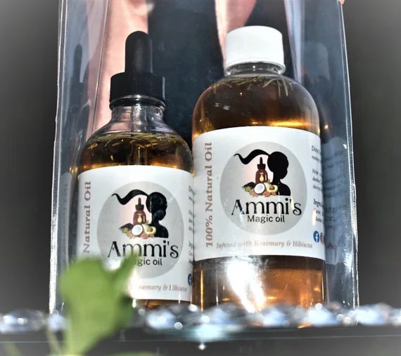 Ammi's 100% Natural Pure Hair Growth Oil With Rosemary & | Etsy | Etsy (US)