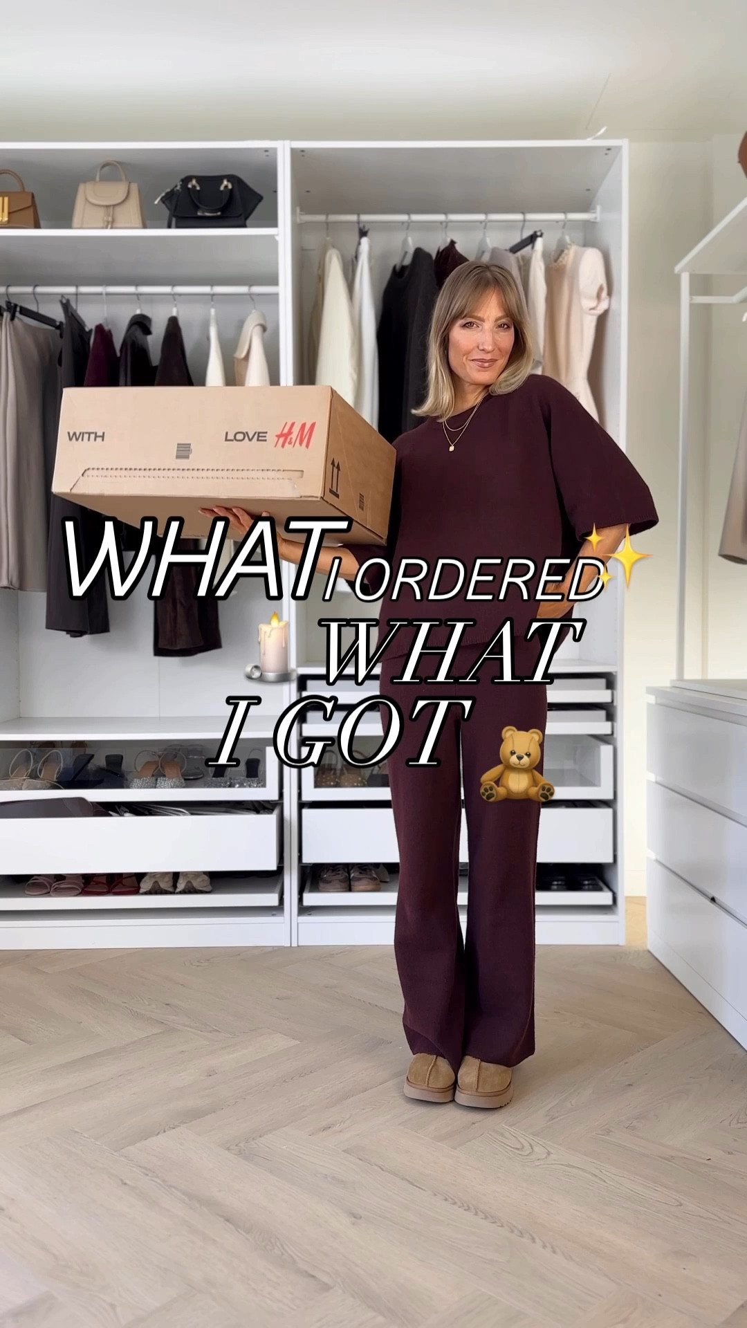 Burgundy & chocolate brown = the chicest combo for fall 🍂✨ From cozy knits to tailored layers, these H&M, Mango and &otherstories finds turned into endless outfit ideas — styled up or down. Which look is your favorite? 🤎🍷

Outfit 1️⃣: knit top S, knit bottom XS (but was too short, make sure you pick at least size S if you’re 5‘7“ or above), coat size S
Outfit 2️⃣ knit dress XS, blazer S (but could’ve worn XS) 
Outfit 3️⃣ trousers, 32, knit top S, wool jacket linked similar
Outfit 4️⃣ brown trousers XS, bodysuit S, blazer S (but could have worn XS)
Outfit 5️⃣: jeans 32, top XS, jacket M (runs small in my opinion so I sized up)

Like this post to save it to your favourite folder and come back later to shop.

Keywords:
burgundy coat, fall outfits, chic workwear, autumn layers, H&M haul, wide leg trousers, knit dress, brown blazer, street style outfit, fall fashion inspo, monochrome outfit, office chic, casual fall style, layering outfit, autumn wardrobe, capsule closet, chocolate brown outfit, burgundy trousers, everyday chic, fall trends 2025

#LTKSeasonal #LTKStyleTip